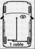 ROVER BHH2074 Cable, parking brake